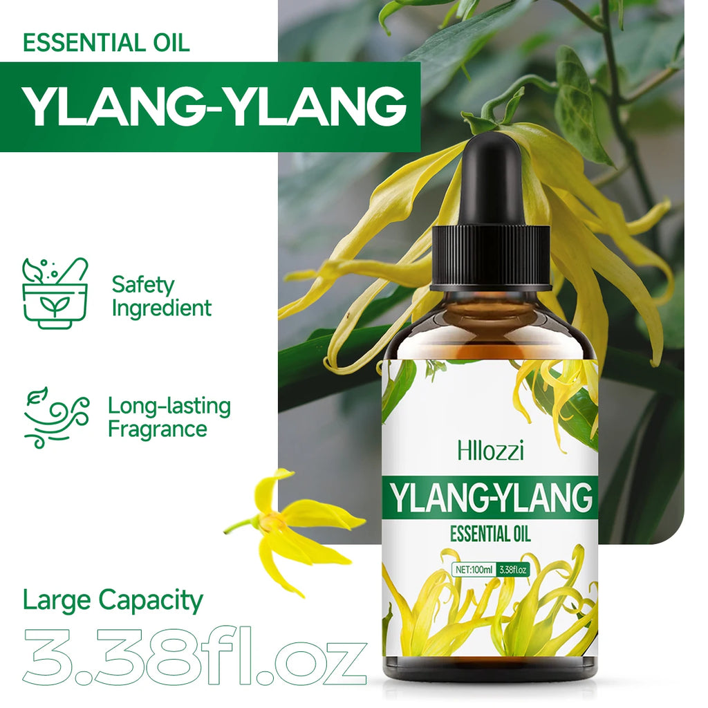 30ml/60ml/100ml Ylang-Ylang essential oil for skin care Plant extract essential oil for body care