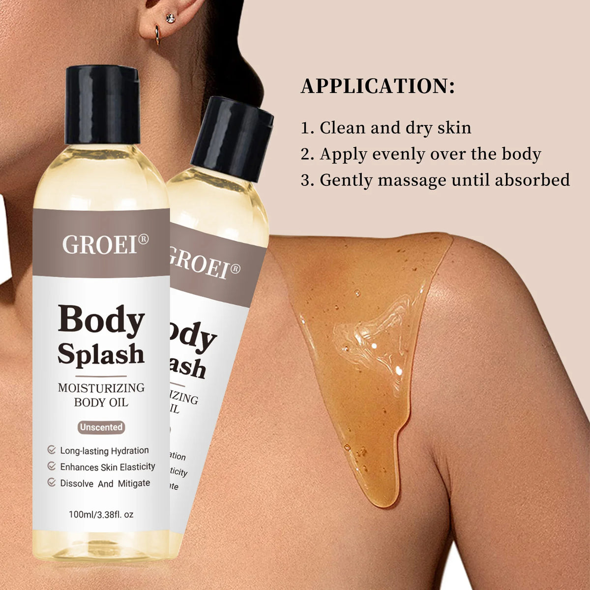 Oil Firm Skin  Massage SPA Smooth Body Care Natural Organic Plant Oil Nourishing and Moisturizing Body Effectively Massage Oil