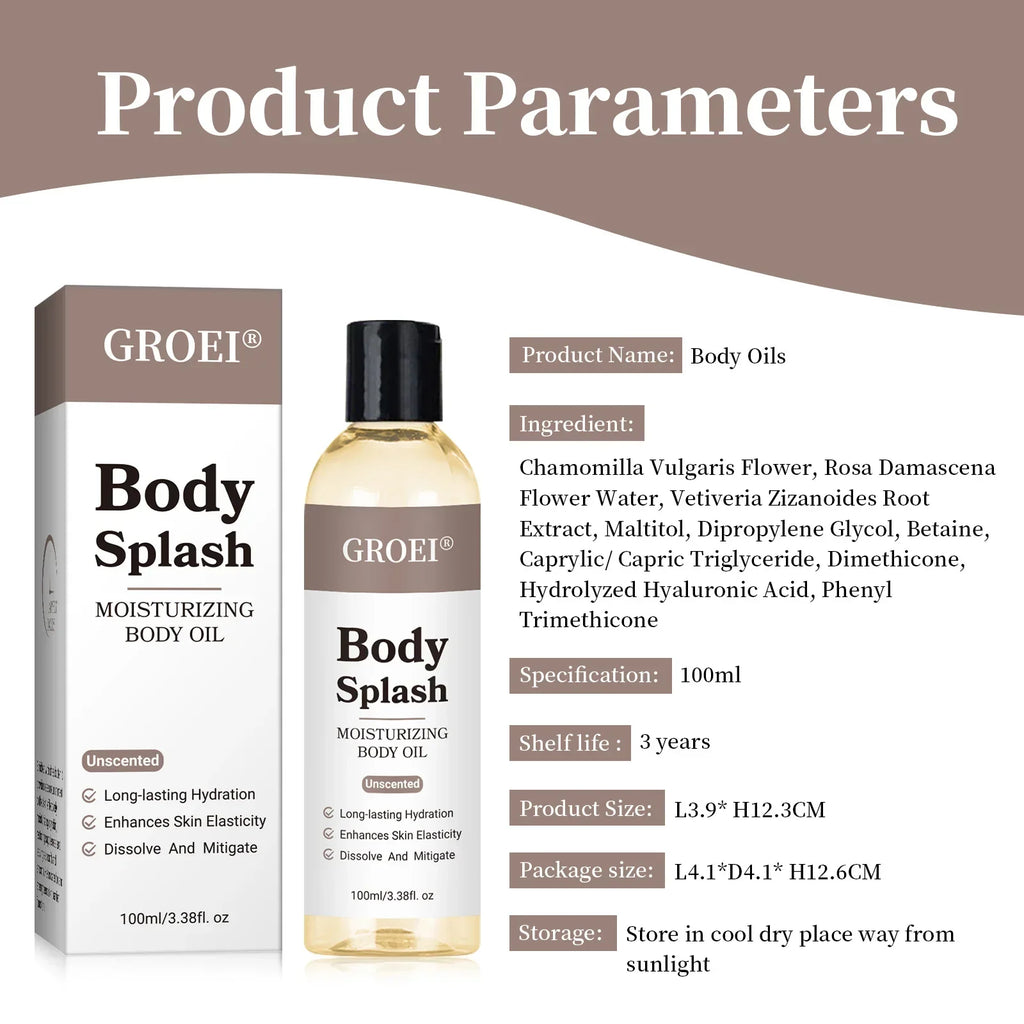 Oil Firm Skin  Massage SPA Smooth Body Care Natural Organic Plant Oil Nourishing and Moisturizing Body Effectively Massage Oil