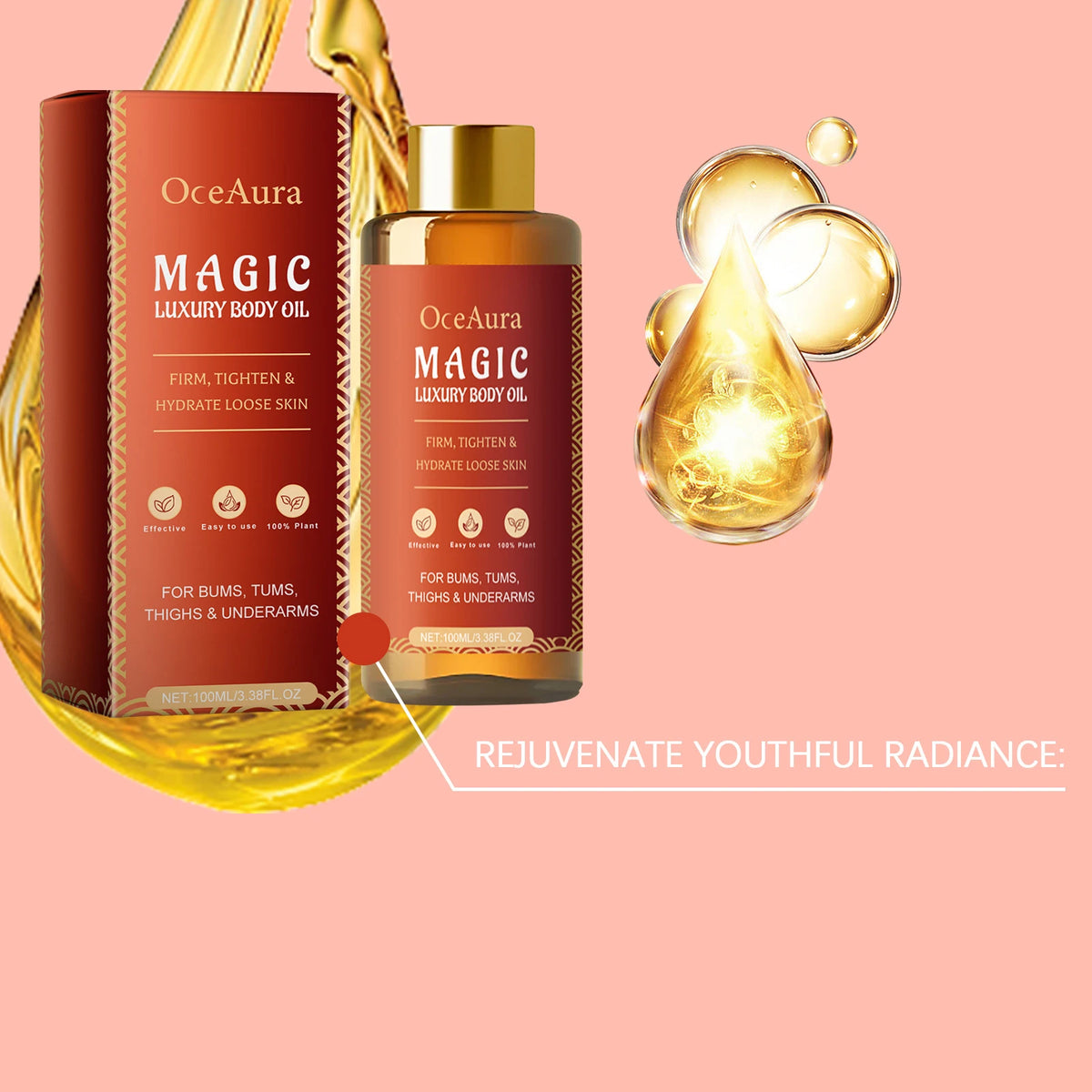 Body Moisturizing Oil Improve Dry Rough Skin Hydrating Nourishing Skin Care Serum Muscle Relax Oil
