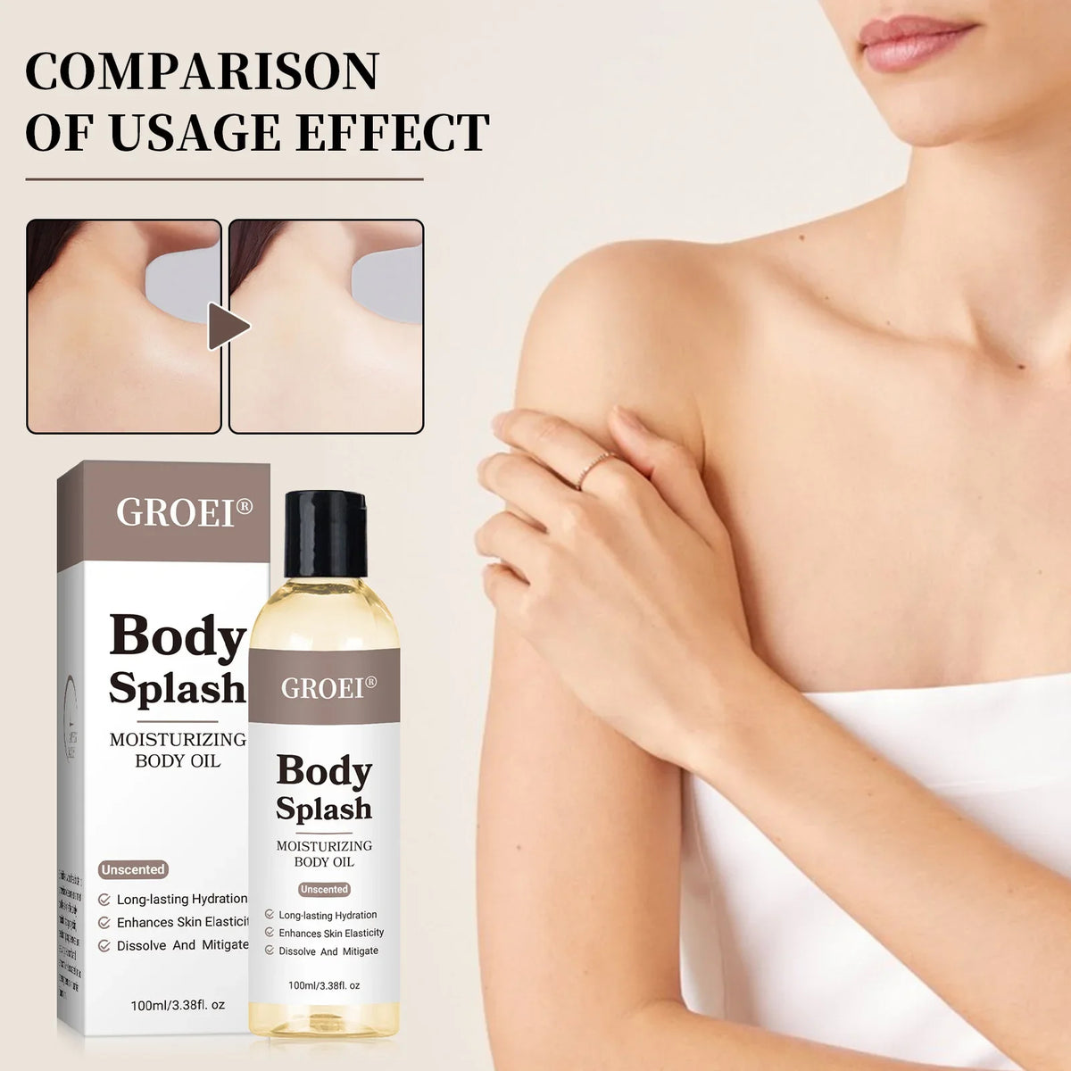 Oil Firm Skin  Massage SPA Smooth Body Care Natural Organic Plant Oil Nourishing and Moisturizing Body Effectively Massage Oil
