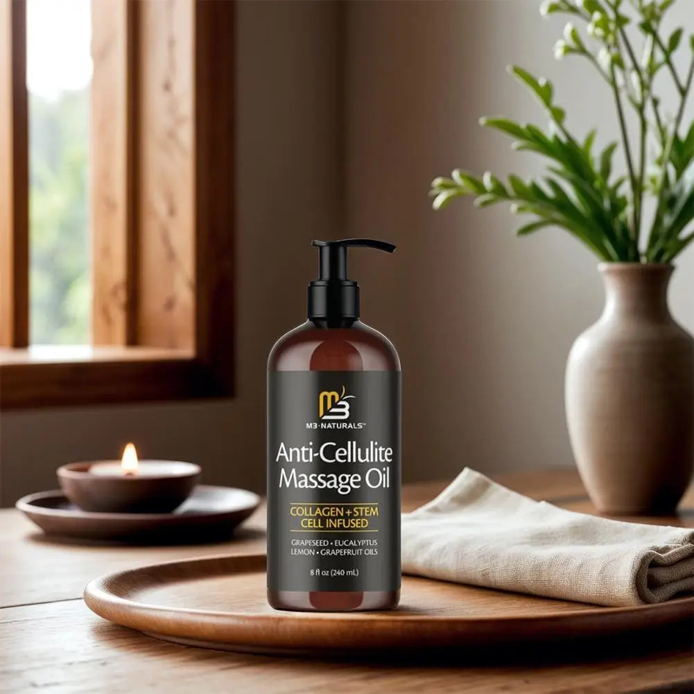 240ml Anti-cellulite Body Massage Oil Gently Moisturizes Nourishing Lifting Firming Smooth Improve Dry Brightening Relaxing Skin