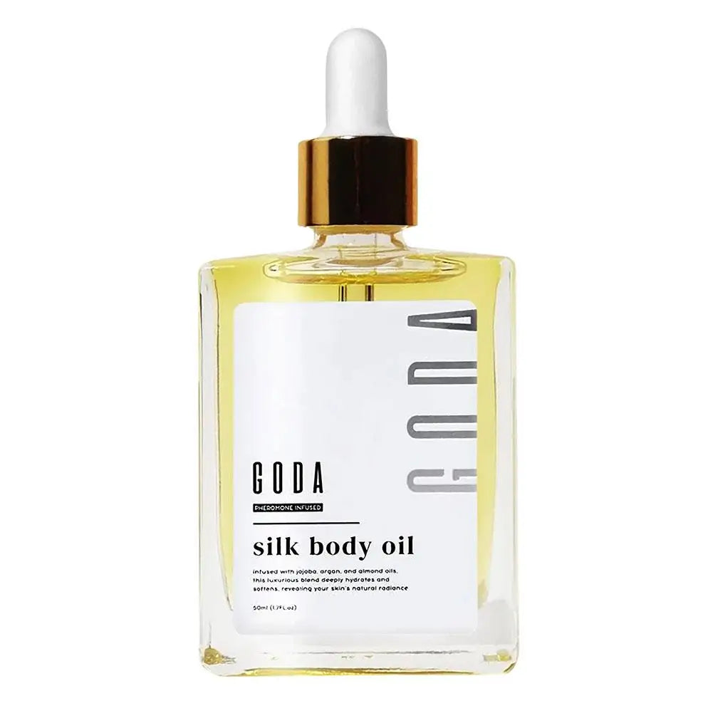 50ml GODA Silk Body Oil Locks Moisture Balances Water Oil Reduces Blemishes Soft Stress Relief Nourishing Oil Brightening Skin
