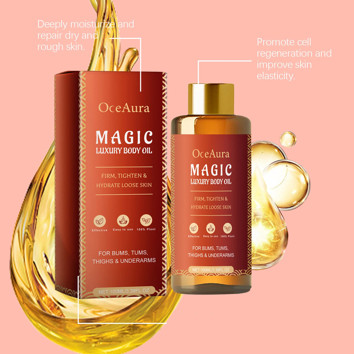 Body Moisturizing Oil Improve Dry Rough Skin Hydrating Nourishing Skin Care Serum Muscle Relax Oil